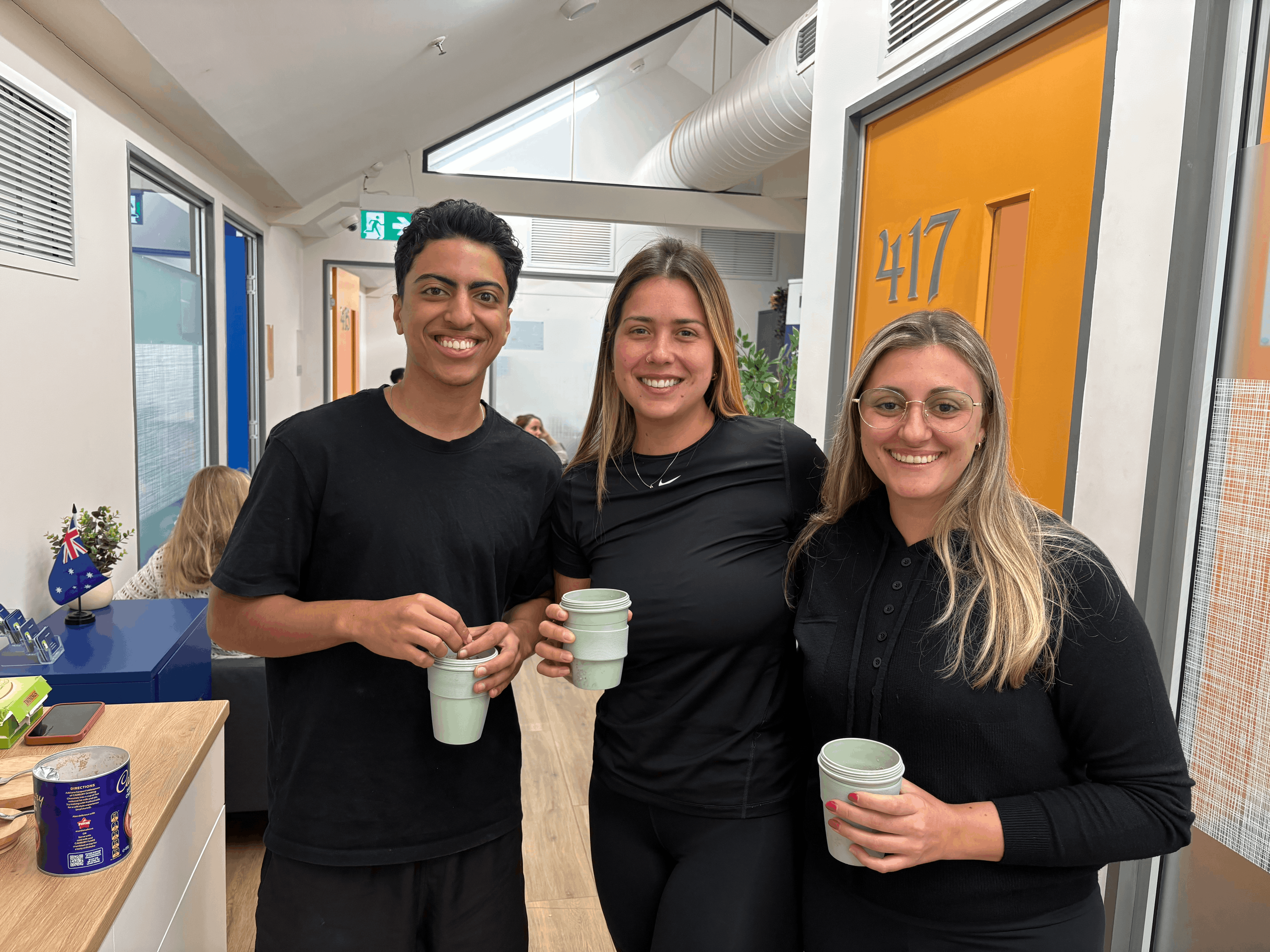 Group of students smiling